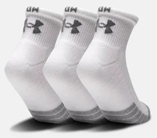 Skarpety Under Armour HeatGear BIAŁE Quarter 3-PAK - Skarpetki damskie - miniaturka - grafika 3