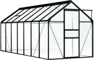 Szklarnie ogrodowe - Szklarnia aluminiowa Prolenta Premium antracyt 8,17 m² - miniaturka - grafika 1