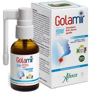 ABOCA GOLAMIR 2ACT Spray do gardła bezalkoholowy dla dzieci i dorosłych 30 ml 9089309 - Pozostałe kosmetyki ABOCA GOLAMIR 2ACT Spray do gardła bezalkoholowy dla dzieci i dorosłych 30 ml 9089309 - Pozostałe kosmetyki - miniaturka - grafika 1