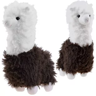 Alpaka puszysta maskotka lama pluszak 28cm ZA4402 - Zabawy w naśladowanie dorosłych - miniaturka - grafika 1