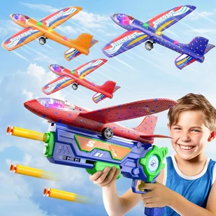 Ci Vetch Wyrzutnia Samolotów LED dla Dzieci - Samoloty i helikoptery - miniaturka - grafika 1