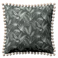 Poszewki na poduszki - Dekoria pl pl Poszewka Wera na poduszkę liście na czarnym tle 45 × 45 cm Flowers 150-143-73 - miniaturka - grafika 1