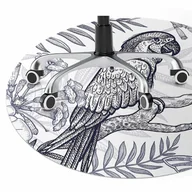 Podnóżki, podpórki, podkładki - Mata pod krzesło do biura Szkicowana papuga fi100 cm - miniaturka - grafika 1