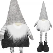 Ozdoby bożonarodzeniowe - Skrzat 45-64 cm ozdoba świąteczna, krasnal świąteczny, gnom na teleskopowych nóżkach - miniaturka - grafika 1