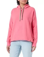 Bluzy damskie - Camel Active Womenswear Damska bluza z kapturem 309301/6F54, Hot pink, XL - miniaturka - grafika 1