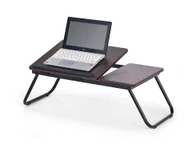 Części i akcesoria do laptopów - Stolik Na Laptopa Ciemny Orzech Stal Malowana - miniaturka - grafika 1