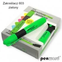 Penword Zakreślacz zielony 12 szt. - Przybory szkolne - miniaturka - grafika 1