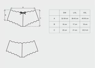 Obsessive Idillia - szorty, czarny Wariant/Rozmiar: XXL  << DYSKRETNIE   |   DOSTAWA 24h   |  GRATISY - Majtki damskie - miniaturka - grafika 3