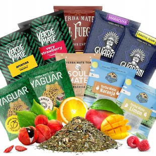 Yerba Mate Najlepsze Na Start 10X50G Tylko Owocowe - Yerba Mate - miniaturka - grafika 1