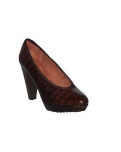 PÓŁBUTY UNISA - QUORE CR MOKA CROCO - Unisa - Czółenka - miniaturka - grafika 1