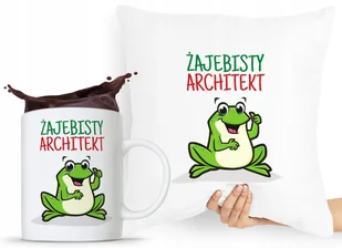 ZESTAW PODUSZKA + KUBEK DLA ARCHITEKTA PROJEKTANTA z Nadrukiem ze Zdjęciem - Gadżety dla niej i dla niego - miniaturka - grafika 1