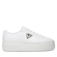 Trampki damskie - Trampki Guess FLJJZ3 FAB12 Biały - miniaturka - grafika 1