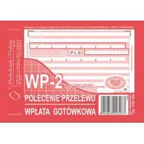 Michalczyk&Prokop POLECENIE PRZELEWU A6 WPŁ.GOTÓWKOWA 2-ODC.KRATKA - Druki akcydensowe - miniaturka - grafika 1