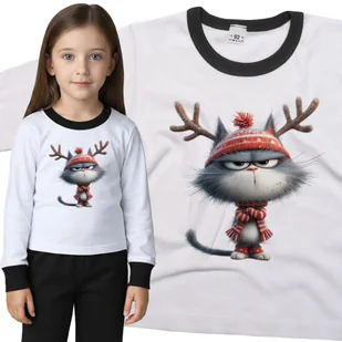 Piżama dziecięca Śmieszny Kot Renifer Z Kwaśną Miną Foch Święta 86/92 - VoloDonum - Piżamy dla dziewczynek Piżama dziecięca Śmieszny Kot Renifer Z Kwaśną Miną Foch Święta 86/92 - VoloDonum - Piżamy dla dziewczynek - miniaturka - grafika 1