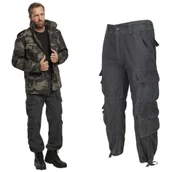 Odzież taktyczna i umundurowanie - Spodnie Długie Męskie BRANDIT Pure Vintage - Anthracite L - miniaturka - grafika 1