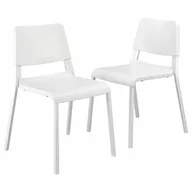 Fotele i krzesła ogrodowe - IKEA TEODORES KRZESŁO 2 SZTUKI BIAŁE - miniaturka - grafika 1
