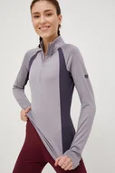 Bielizna sportowa damska - 4F longsleeve funkcyjny kolor biały - miniaturka - grafika 1