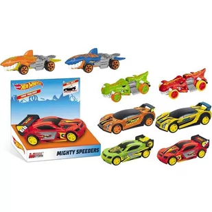 Mondo Hot Wheels Pullback Mighty Speeders mix - Samochody i pojazdy dla dzieci - miniaturka - grafika 1