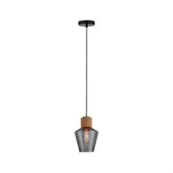 Paulmann Edla szklana lampa wisząca z korkiem - Lampy sufitowe - miniaturka - grafika 1