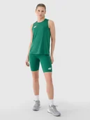 Spodenki damskie - 4F Legginsy kolarki treningowe damskie - zielone XXS - miniaturka - grafika 1