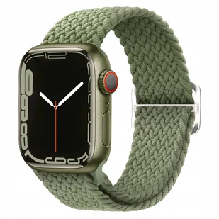 PLECIONY PASEK DO APPLE WATCH 10 9 8 7 6 SE 40mm 41mm 42mm zielony - Akcesoria do smartwatchy - miniaturka - grafika 1
