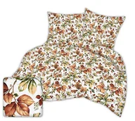 Pościel - Pościel Z Kory 160X200 Biała Jesienne Liście - miniaturka - grafika 1