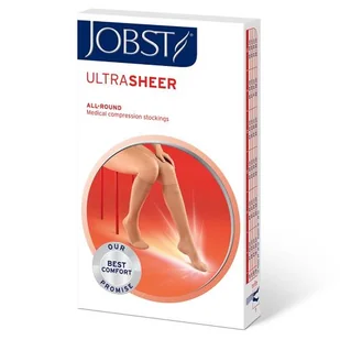 JOBST ULTRASHEER Podkolanówki uciskowe krótkie CCL1 naturalny, rozmiar 6 ZP -> Wysyłka 8,90 - odbiór w Żabce - Bielizna lecznicza - miniaturka - grafika 1