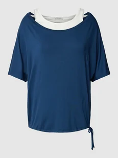 T-shirt w jednolitym kolorze - Koszulki i topy damskie - miniaturka - grafika 1
