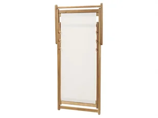 Zestaw 2 Leżaków Ogrodowych Jasne Drewno Akacjowe Wzór W Maki Anzio - Leżaki ogrodowe - miniaturka - grafika 8