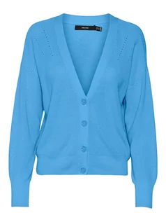 Swetry damskie - Vero Moda Kardigan "Newlexsun" w kolorze niebieskim - grafika 1