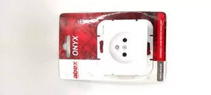 Abex Onyx biały gniazdo pojedyncze +0) PT-16O PT-16O biały - Gniazdka elektryczne - miniaturka - grafika 1