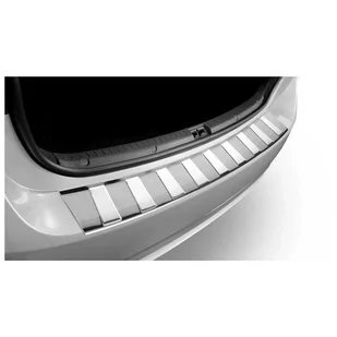 Nakładka na zderzak do Toyota Corolla IX 2001-2007 Hatchback 5-drzwiowy - Trapez,Satyna - Nakładki na zderzak - miniaturka - grafika 1