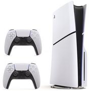 Konsole Playstation - SONY PlayStation 5 Slim + 2 Kontrolery SONY DualSense Biały - miniaturka - grafika 1