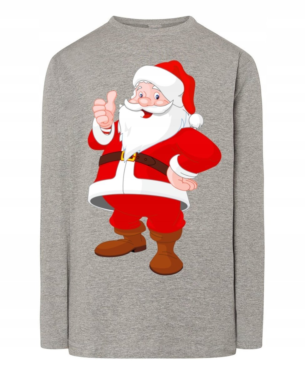 Longsleeve nadruk Mikołaj Boże Narodzenie Rozm.XL