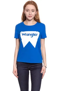 WRANGLER T SHIRT DAMSKI FESTIVAL TEE VICTORIA BLUE W7016EVJS 112130892 - Wrangler - Koszulki i topy damskie - miniaturka - grafika 1