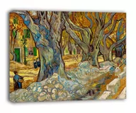 Obrazy i zdjęcia na płótnie - Vincent Van Gogh, The Large Plane Trees (Road Menders at Saint-Rémy) - obraz na płótnie Wymiar do wyboru: 100x70 cm - miniaturka - grafika 1