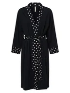 Szlafroki damskie - Short Stories Szlafrok damski Kobiety Bawełna niebieski jednolity, M - miniaturka - grafika 1