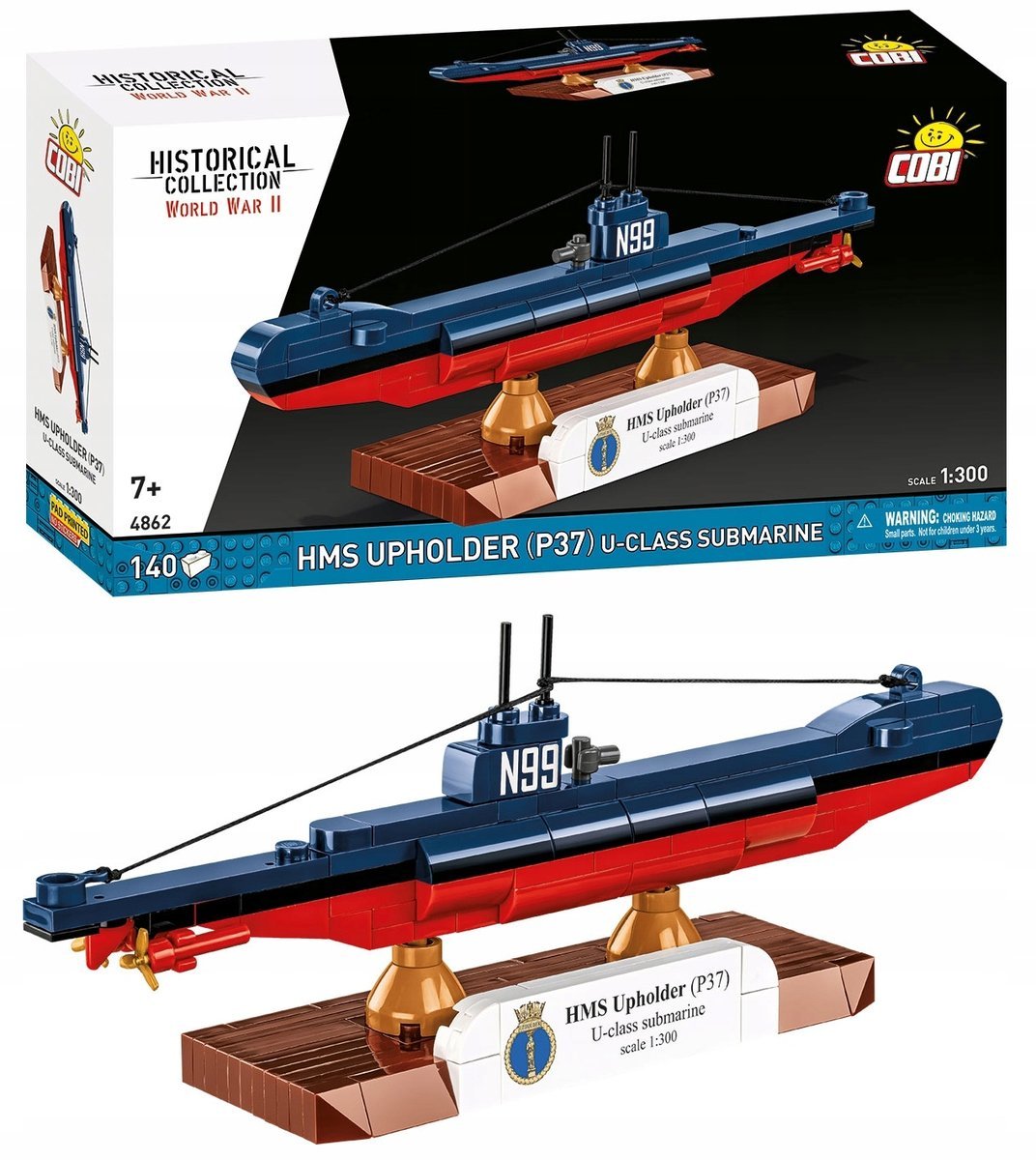 KLOCKI COBI 4862 Okręt Podwodny HMS Upholder (P37) Royal Navy