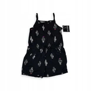 Kombinezon dziewczęcy czarny na ramiączkach w kaktusy r. 3lata (98-110) - Kombinezony dla dzieci - miniaturka - grafika 1