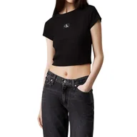 Koszulki i topy damskie - Koszulka damska Calvin Klein Baby bawełniana-XS - miniaturka - grafika 1