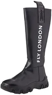 Botki damskie - Fly London Damskie FEBE886FLY wysokie botki, czarne, 2,5 UK - miniaturka - grafika 1
