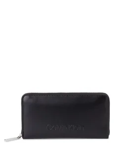 Calvin Klein Portfel damski Kobiety Sztuczna skóra czarny jednolity, ONE SIZE - Portfele - miniaturka - grafika 1