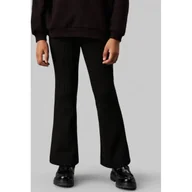 Spodnie sportowe damskie - CALVIN KLEIN JEANS Spodnie flare fit - miniaturka - grafika 1