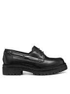 Mokasyny damskie - Geox Mokasyny D Iridea D56HRA 00043 C9999 Czarny - miniaturka - grafika 1