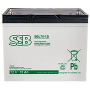 Akumulatory ogólnego zastosowania - Akumulator bateria AGM SSB SBL 12V 75Ah bezobsługowy - miniaturka - grafika 1