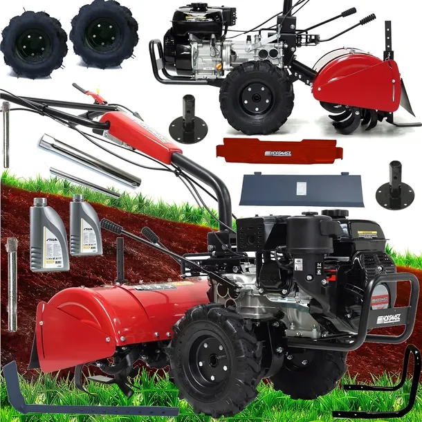 Glebogryzarka Hortmasz 7km Napęd Na Koła Profi 62cm 2w1 Sprzęgło+3biegi Xl