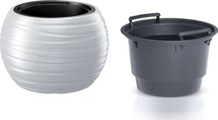 Prosperplast Doniczka z wkładem Maze DBMZK400 biała - Donice Prosperplast Doniczka z wkładem Maze DBMZK400 biała - Donice - miniaturka - grafika 1