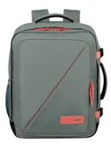 Plecaki - Plecak podręczny American Tourister Take2Cabin MS do Wizz Air - sage / coral - miniaturka - grafika 1