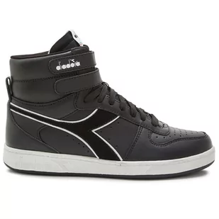 Buty Diadora Magic Basket Mid Icona Leather 501.178566-C0200 - biało-czarne - Buty sportowe damskie - miniaturka - grafika 1