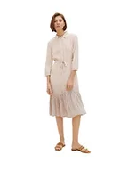 Sukienki - TOM TAILOR Damski sukienka 1037020, 30148 - Beige Geometric Design, 32 - miniaturka - grafika 1